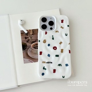 ibumpers Ốp Điện Thoại iPhone Hàn Quốc Dễ Thương Nhiều Màu Sắc Họa Tiết Tiếng Anh Cho IPhone 11 12 13 14 15 16 Pro Max Ốp Lưng Thiên Thạch Màu Kẹo Silicon Mềm Chống Sốc