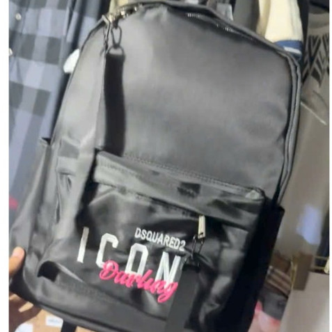 Balo Thêu I Con Chữ Ký Hồng KCloset Cặp Đựng Sách Vở Laptop Size 40 Chất Dù Chống Nước Thời Trang Nam Nữ NA934
