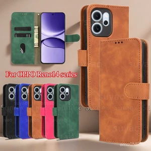 Bao Da Lật Cho OPPO Reno14 F Reno 14 Pro 14F 5G Ốp Điện Thoại Chống Sốc Chống Rơi Giá Đỡ Ví Từ Tính Vỏ OPO Reno14F Reno14Pro CPH2737 CPH2739 CPH2743 2025 3YTA