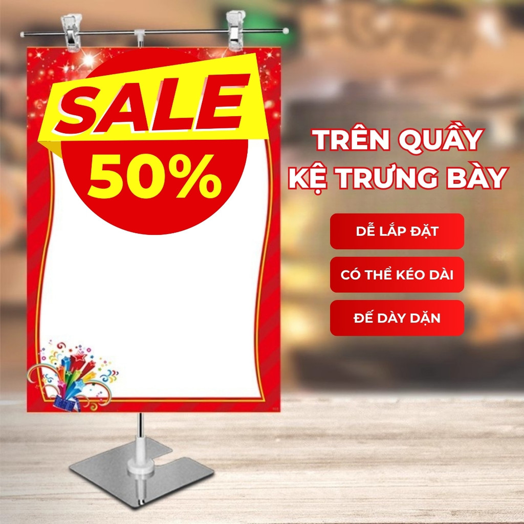 Bảng Giảm Giá Đa Năng Cho Quán Ăn, Shop - Bảng Khuyến Mãi Tự Ghi Nội Dung Tiết Kiệm Chi Phí