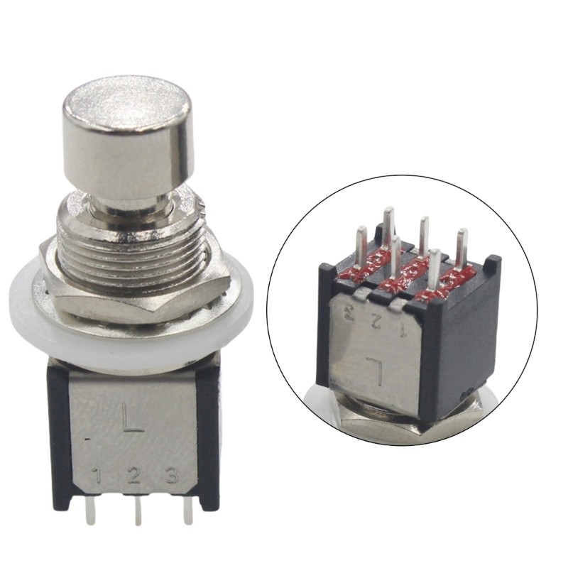 HL DPDT Chốt Stomps Bàn Đạp Chân Công Tắc Thay Thế 6 Pin Tạm Thời Stomps Bàn Đạp Chân Công Tắc Nút Dừng Khẩn Cấp