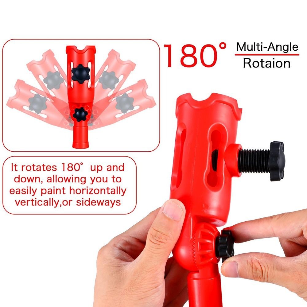 [Vận chuyển nhanh] Bộ mở rộng cọ sơn SIMPLEAID, Giá đỡ đính kèm cực mở rộng đa góc đầu xoay, Dụng cụ cạo góc nhựa bền
