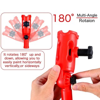 Bộ mở rộng bàn chải sơn FURNIGO, Giá đỡ phần mở rộng đầu xoay nhiều góc, Dụng cụ vẽ góc nhựa bền bỉ Tường cạnh góc