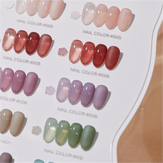 Baoshiman Sữa Thịt Thạch Móng Tay Gel Đá Trong Suốt Khỏa Thân Milky Trắng Đế Màu Sắc Quang Trị Liệu Keo Móng Tay Nghệ Thuật Làm Móng Tay Cho Tiệm Làm Móng Tay