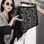 Váy ren BORAGETE, xuyên thấu Váy thêu hoa rỗng, Bông tai cạp cao Y2K Dạo phố Váy xếp lớp trang trí quần jean