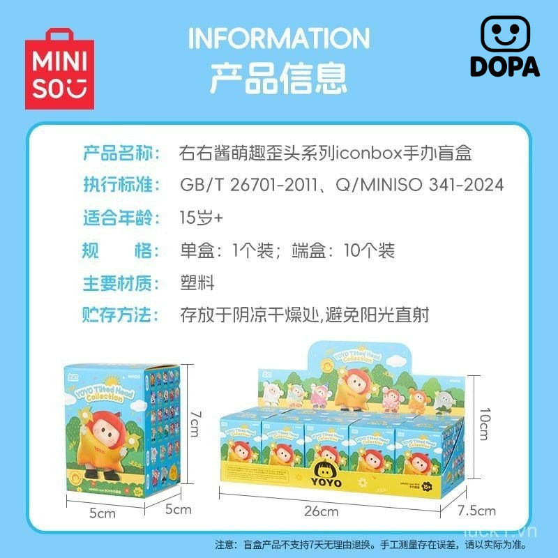 Bán MINISO MINISO MINISO Nước Sốt Phải Dễ Thương Vui Nhộn Đầu Trầy Xước Series Hộp ICON Hình-Made Hộp Bí Ẩn Trang Trí Búp Bê