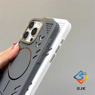 Ốp Làm Mát Từ Tính Cho iPhone 16 Pro Max 15 14 13 12 Pro Max 14 / 15 / 16Plus 16e Vỏ Cứng Acrylic Chống Sốc Tản Nhiệt Chống Vân Tay Vỏ Bảo Vệ