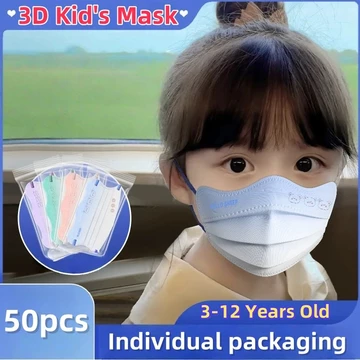 Khẩu trang trẻ em mùa hè, khẩu trang chống nắng dùng một lần, khẩu trang hoạt hình cho bé gái và bé trai từ 3-12 tuổi