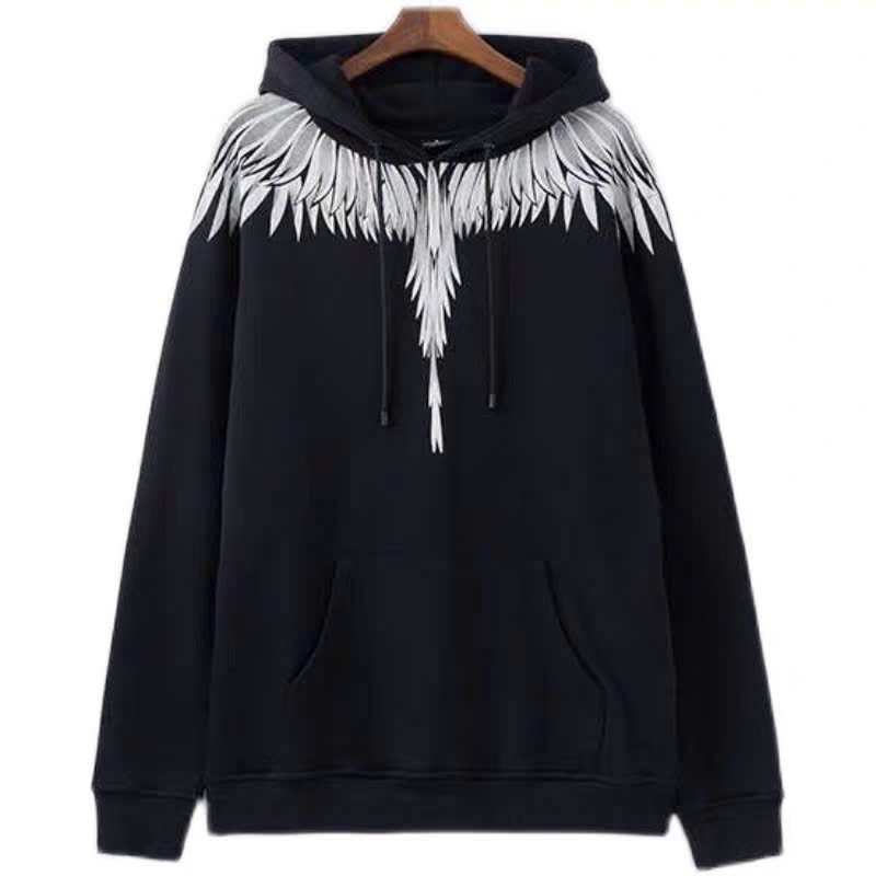 Áo Hoodie Đại Bàng Burlon Cánh Trắng Răng Cưa KCloset Áo Nỉ Dày Dặn Dáng Rộng Nam Nữ NA945