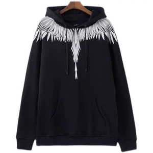 Áo Hoodie Đại Bàng Burlon Cánh Trắng Răng Cưa KCloset Áo Nỉ Dày Dặn Dáng Rộng Nam Nữ NA945