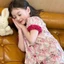 Bộ Đồ Ngủ Thời Trang Bé Gái Mùa Hè Bé Gái Màu Sắc Tương Phản Nơ Homewear Phù Hợp Với Quần Ngắn Tay Hai-