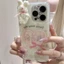 Ốp điện thoại hình thỏ nơ sang trọng hoạt hình cho iPhone 17 16 15 14 13 12 11 Pro Max X Xr Xs Max 7 8 Plus SE2020
