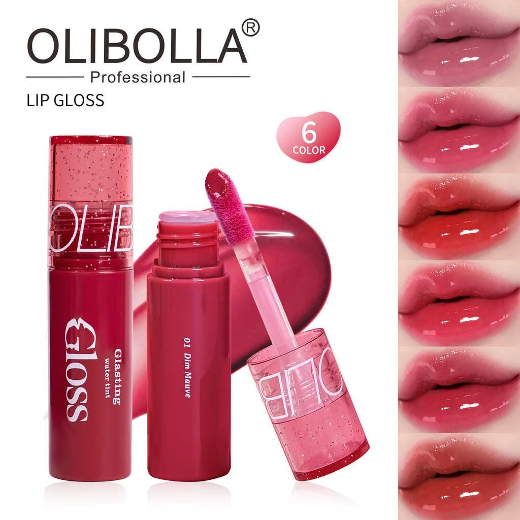 Streamer Gương Lip Glaze Đầu Bàn Chải Lớn Nước Bóng Môi Dưỡng Ẩm Son Bóng Giả Mặt Son Môi