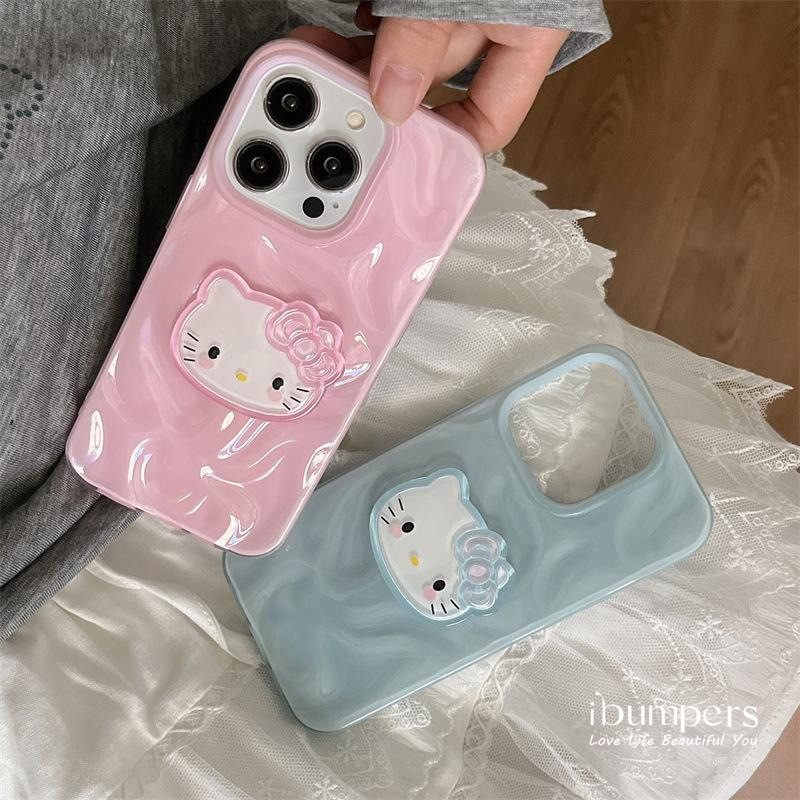 ibumpers Ốp Lưng iPhone Dễ Thương 3D Nơ Tươi Ngọt Ngào Xếp Ly Kết Cấu Mềm Ốp Lưng Điện Thoại iPhone 16 15 14 13 11 12 Pro Max 14 15 Plus