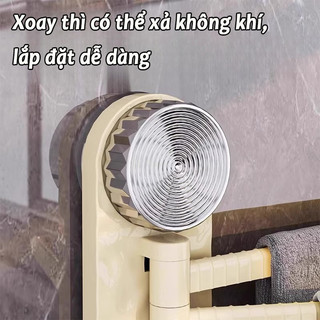 Giá treo khăn 3 thanh xoay 180°,  Hút chặt tường, chịu lực tốt, Tối ưu hóa không gian