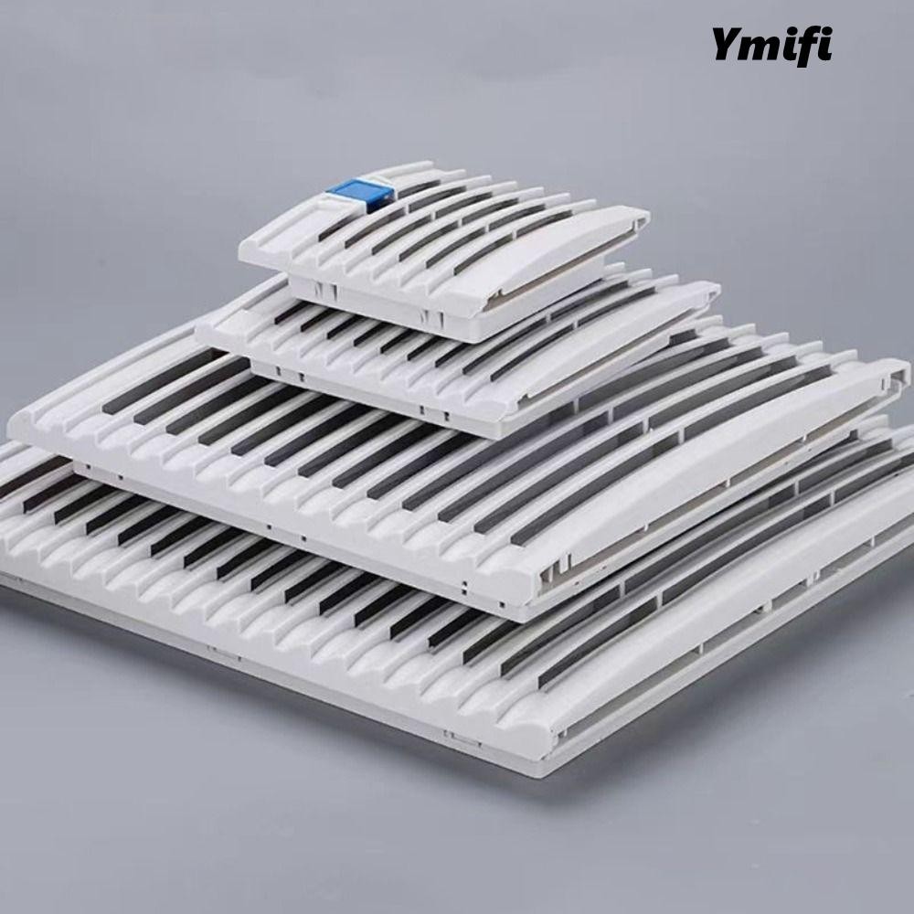 Lưới tản nhiệt quạt YMIFI, Bộ lọc thông gió tủ ABS màu trắng, Hệ thống thông gió không khí không có bộ lọc quạt