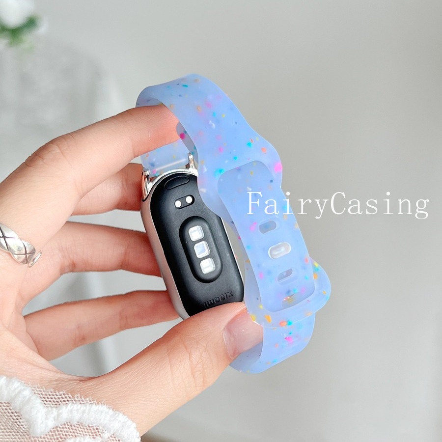 Dây Đeo Silicon Cho Mi Band 10 9 8 7 6 5 4 3 Dây Đeo Tay Thể Thao Có Thể Thay Thế Vòng Tay Cho Mi Band 9 8 Hoạt Động Phụ Kiện