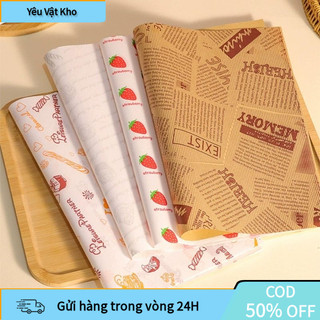 【COD】Giấy Gói Bánh Mì, Gói Sandwich, Hamburger – Giấy Thực Phẩm Chống Dầu Tiện Lợi