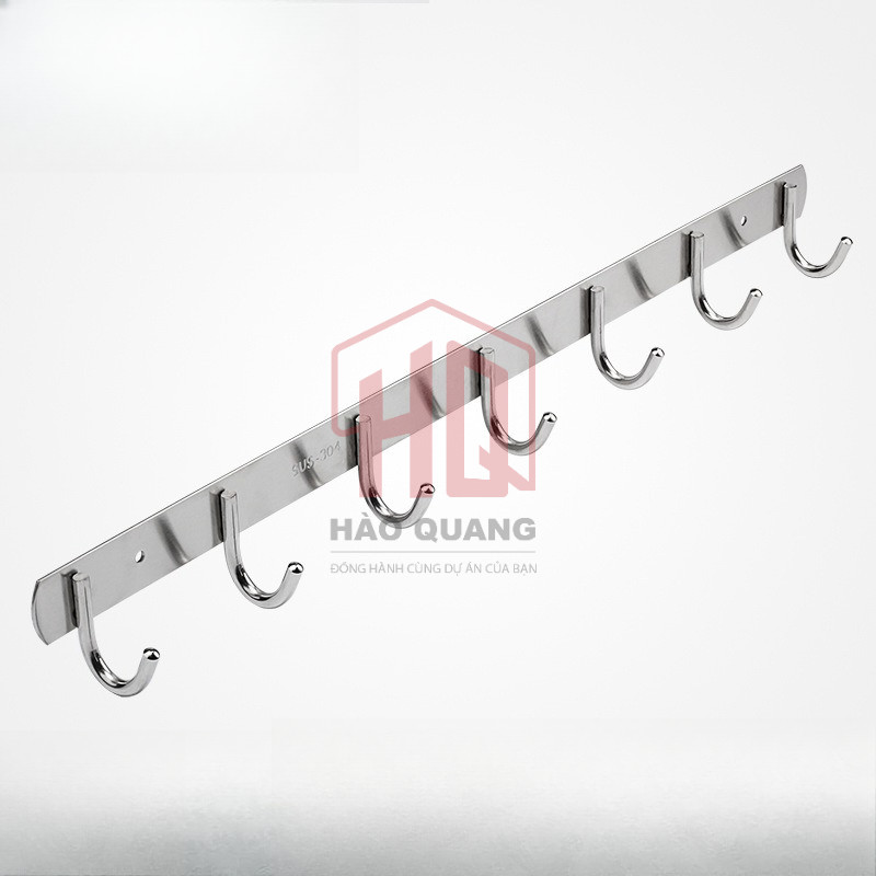 Móc Treo Tường Inox 6-10 Móc – Siêu Bền, Chống Gỉ, Tiện Lợi Cho Nhà Tắm & Nhà Bếp