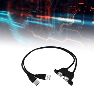 BTM Bảng Gắn USB2 0 Cáp Nối Dài Đôi USB Nam Sang Nữ Vít Lỗ Đính Kèm Cho Laptop Phụ Kiện Máy Tính