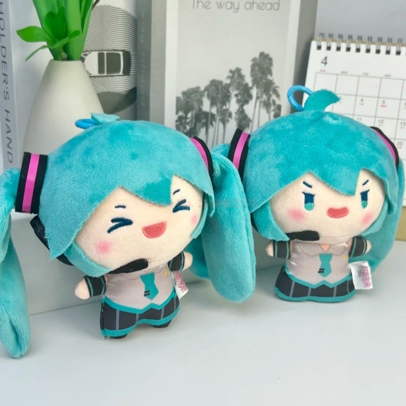 13cm Hatsune Miku Q Phiên Bản Sang Trọng Búp Bê Kawaii Miku Sang Trọng Đồ Chơi Nhồi Bông Anime Ngoại Vi Búp Bê Trang Trí