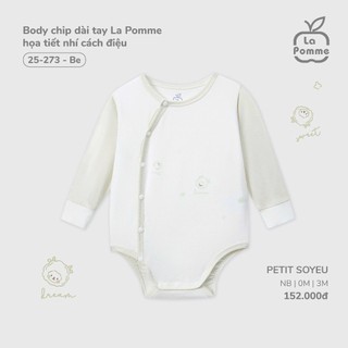 La pomme AW025 BST sơ sinh La Pomme họa tiết nhí cách điệu - Be T8.4