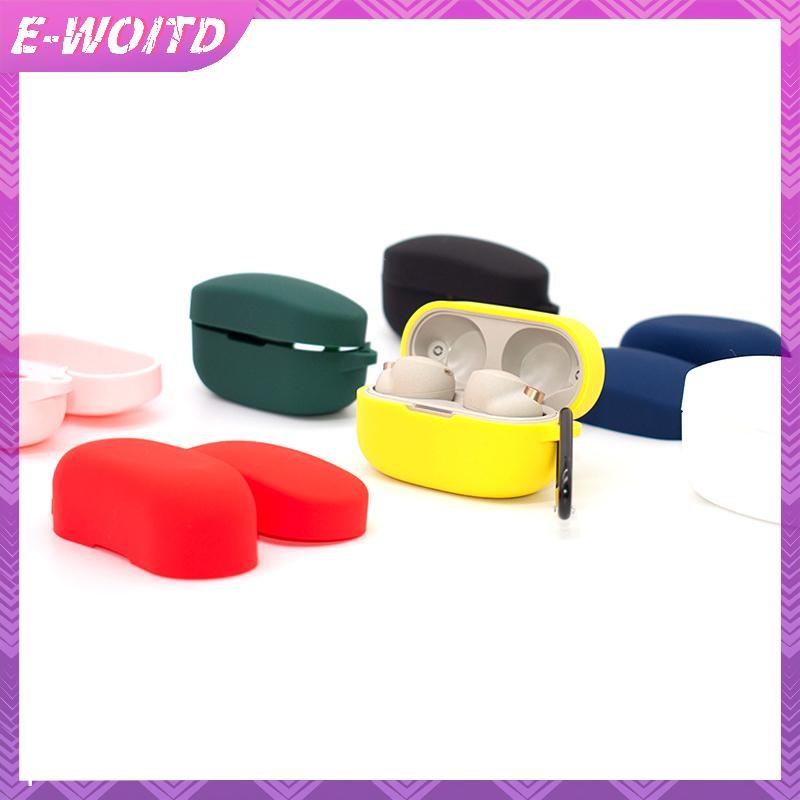 E-woitd Vỏ Silicon Mềm Cho WF-1000XM4 Vỏ Tai Nghe Bảo Vệ Hộp Sạc Vỏ Tai Nghe Không Dây Vỏ Bảo Vệ Có Móc HNVN