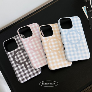Ốp Điện Thoại PC Từ Tính Đơn Giản Lưới Cho IPhone 16 15 15pro Max 13 Mini 14 14pro 14max 12 11 Pro Max IX XR SE2 Plus Bìa Cứng P5