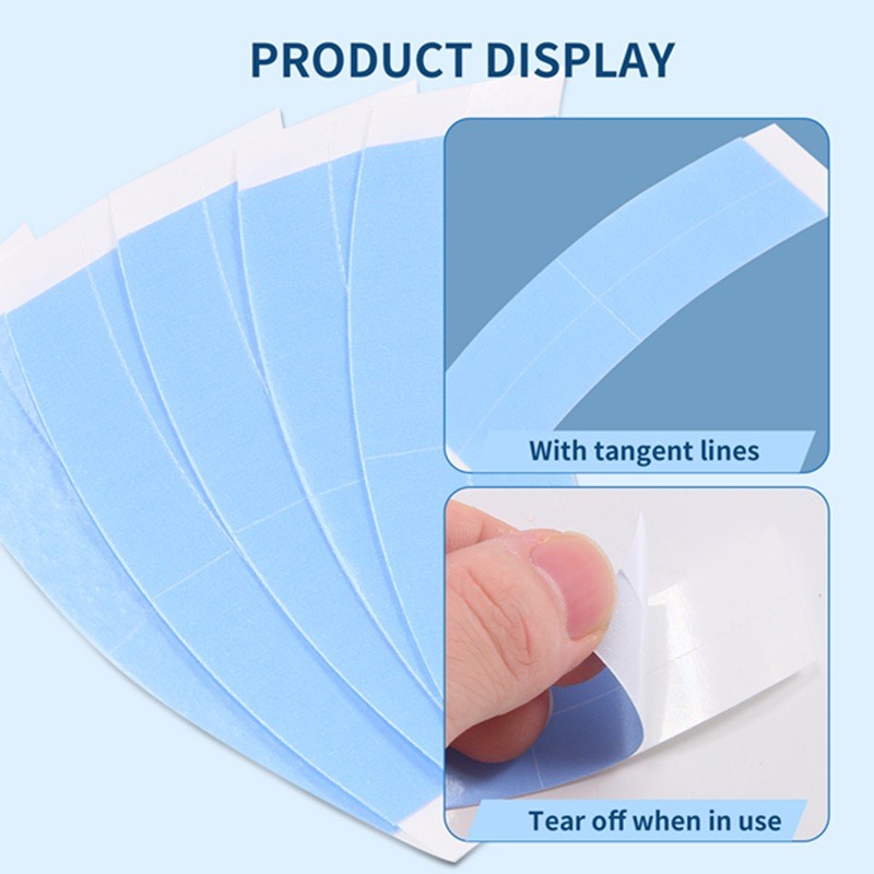 36Pc / lốc Màu Xanh Cố Định Đôi Băng Tóc Giả Dính Mở Rộng Tóc Chống Thấm Nước Cho Toupee Ren Tóc Giả Phim Có Đường Xén