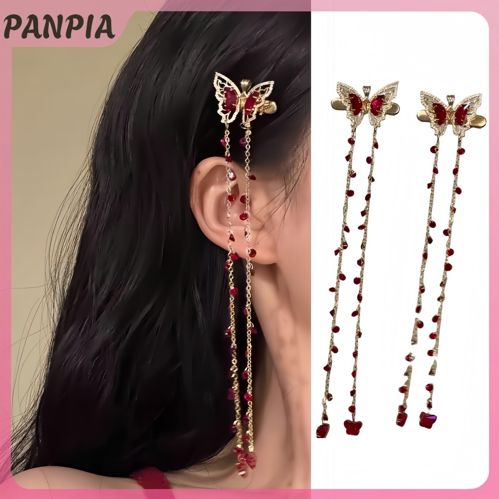 PNPIA Vintage Ngọc Trai sel Ngọc Trai Thanh Lịch Phong Cách Dân Tộc Kẹp Tóc Bên Kẹp Mũ Đội Đầu PNPIA
