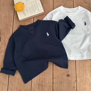 Mùa Xuân Thu Trẻ Em Dài Tay Áo Thun Bé Trai Bé Gái Retro Đáy Áo Sơ Mi Hoạt Hình Thường Ngày Cổ Tròn Top