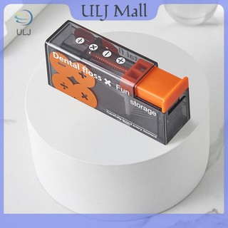 Hộp đựng tăm nha khoa tự động ULJ Chăm sóc vệ sinh răng miệng Hộp đựng bóng nha khoa di động Tiện lợi với 10 chiếc Chỉ nha khoa.