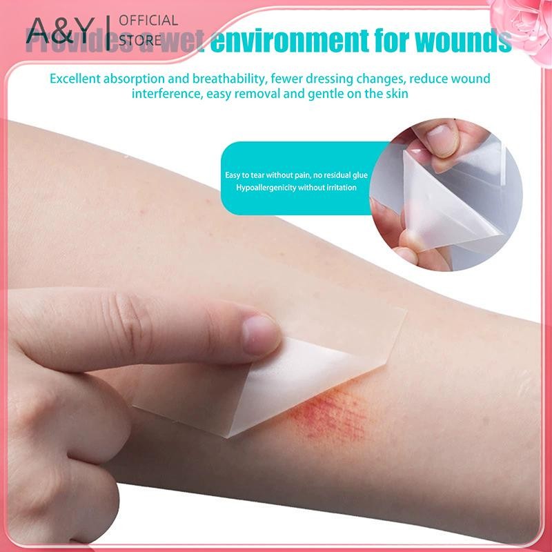 Băng cuộn & miếng dán thủy ngân A & Y Băng dính chăm sóc vết thương tự dính, thấm hút cao cho vết loét và bỏng giường