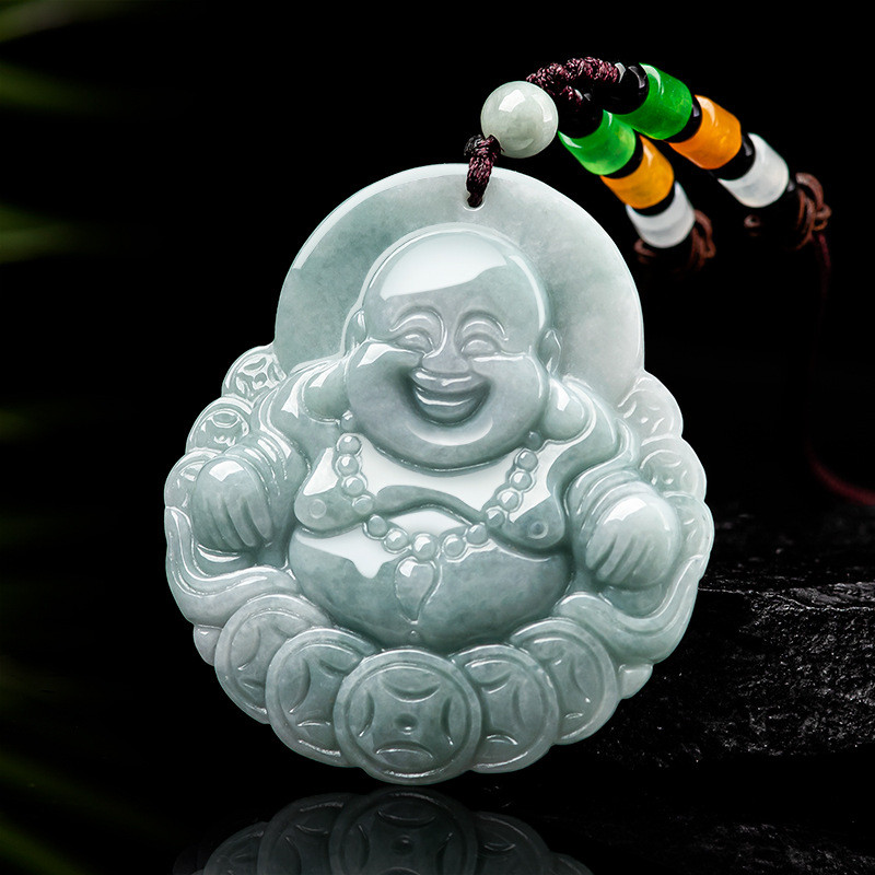 Mặt Dây Chuyền Ngọc Jadeite Tự Nhiên Từ Myanmar, Phù Hợp Làm Trang Sức Thời Trang Cho Nam Và Nữ