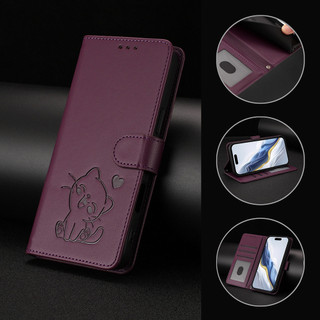 Bao Da Cao Cấp Ví Dành Cho Motorola Moto G56 G54 G24 G15 G06 Power G05 Đứng Đựng Thẻ Lật Vỏ Điện Thoại Dây Đeo
