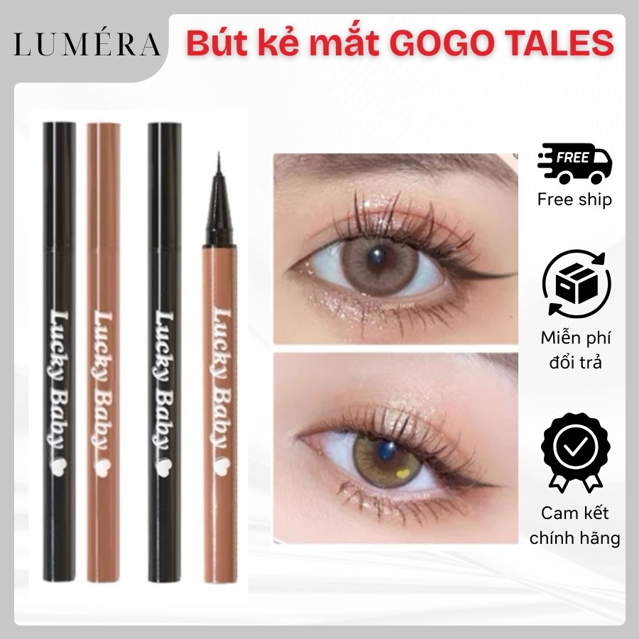 Bút Kẻ Mắt GOGO TALES GT459 Lucky Baby Eyeliner Mảnh Tự Nhiên Chống Thấm Nước Lâu Trôi