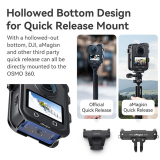 Dành Cho DJI OSMO 360 Phát Hành Nhanh Kim Loại Thỏ Lồng DJI Khung Bảo Vệ Toàn Cảnh Phụ Kiện Camera Thể Thao