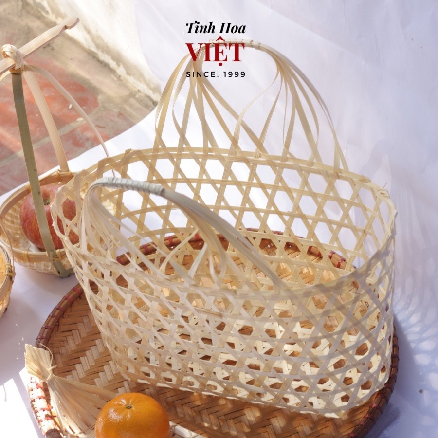Giỏ tre đựng quà Tết, đựng quà trung thu, làn quà tặng