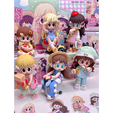 MỚI Milay 3 Daily Times Series Blind Box Milay Girl Blind Box - Màn hình máy tính để bàn dễ thương Nhân vật Vinyl, Đồ chơi sưu tập thư giãn cho bé gái Ý tưởng quà tặng