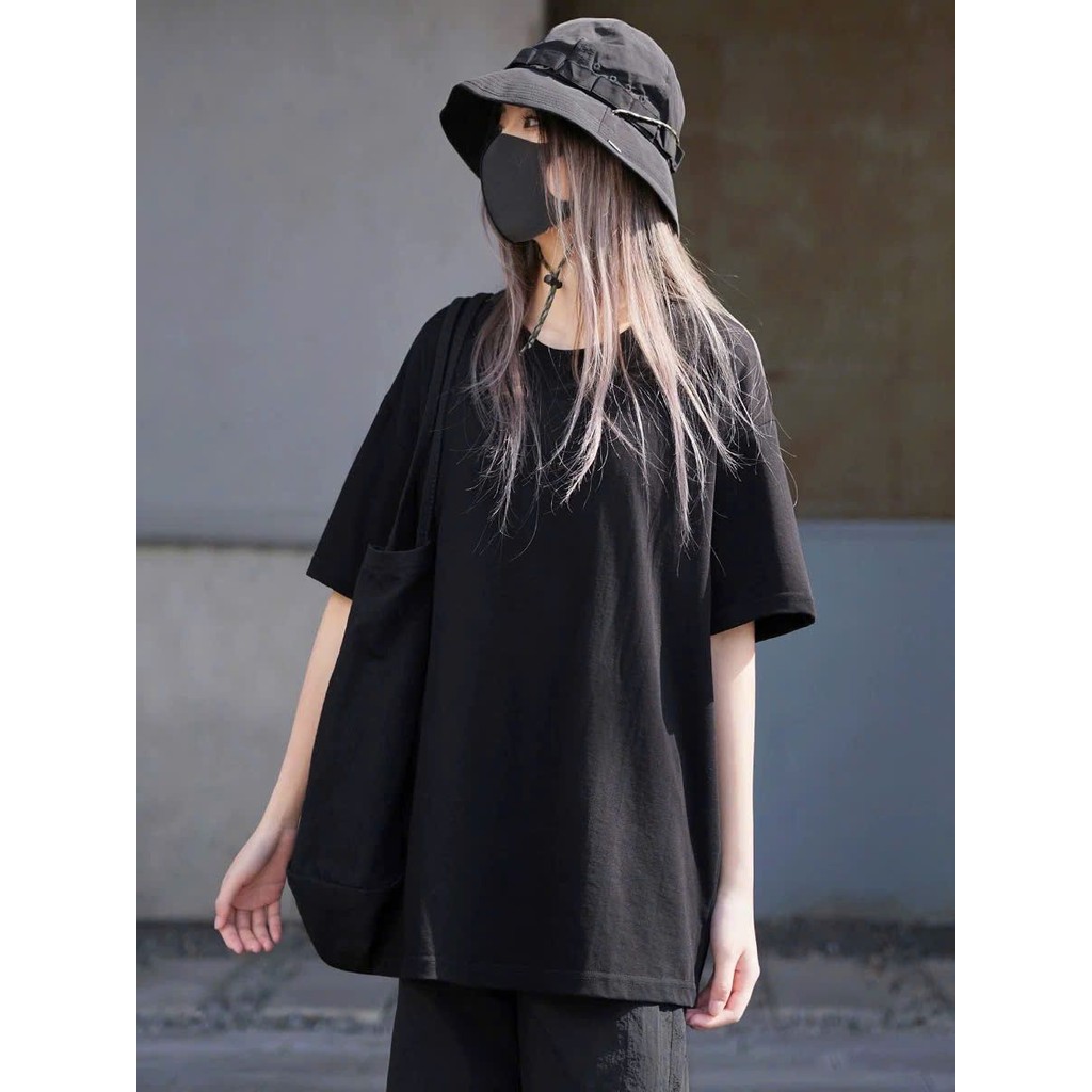Áo phông trơn nữ tay lỡ unisex, thun nam nữ form rộng, mặc cặp phong cách ulzzang trendy.