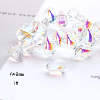 AB Đầy Màu Sắc Nước Thả Hạt Nước Mắt Hạt Nàng Tiên Cá Nước Mắt Bông Tai Vòng Cổ Vòng Tay Chất Liệu DIY Handmade Trang Sức Phụ Kiện