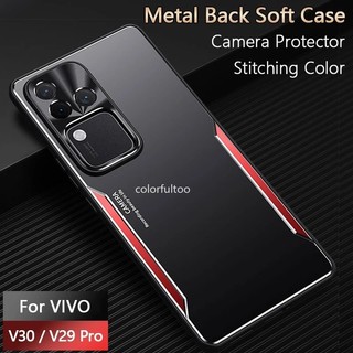 Vỏ Vivo V50 5G 2025 Cho Vivo V50 Lite V50E V30E V30 V40 Pro V30Pro V40Pro VivoV30 5G Vỏ Cứng Chống Sốc Kim Loại Hai Màu Chống Rơi Matte Full Camera Vỏ Bảo Vệ Điện Thoại