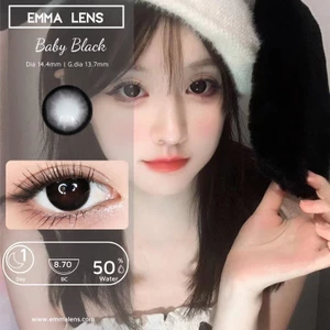 Kính Áp Tròng 1 Ngày Baby Black | Lens 1 Day Đen Baby | Emma Lens