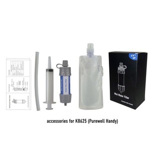 Watfac Máy lọc nước Mini ngoài trời Bộ lọc cắm trại Vật dụng sinh tồn Ống lọc nước