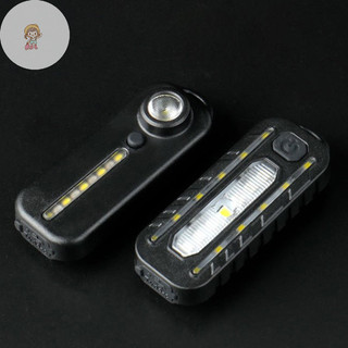 Đèn LED TWE Đỏ Xanh Vai Có Kẹp Sạc USB Cảnh Báo Nhấp Nháy Đèn Pin An Toàn Đèn Pin Xe Đạp Cảnh Báo VN