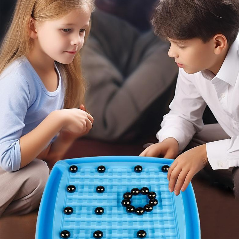 【SKISOPGO】36pcs Đồ chơi nam châm，Đồ chơi câu đố tư duy logic，Đồ chơi cờ từ tính，Trò chơi bàn nhiều người chơi