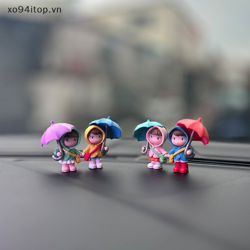 Xoitop Dễ Thương Nhựa Ô Bé Gái Búp Bê Ô Tô Bảng Điều Khiển Trung Tâm Trang Trí Nội Thất Ô Tô Đồ Trang Trí Phụ Kiện VN