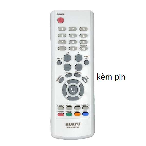 tay điều khiển remote từ xa tivi đa năng Huayu Samsung rm-179fc-kèm pin