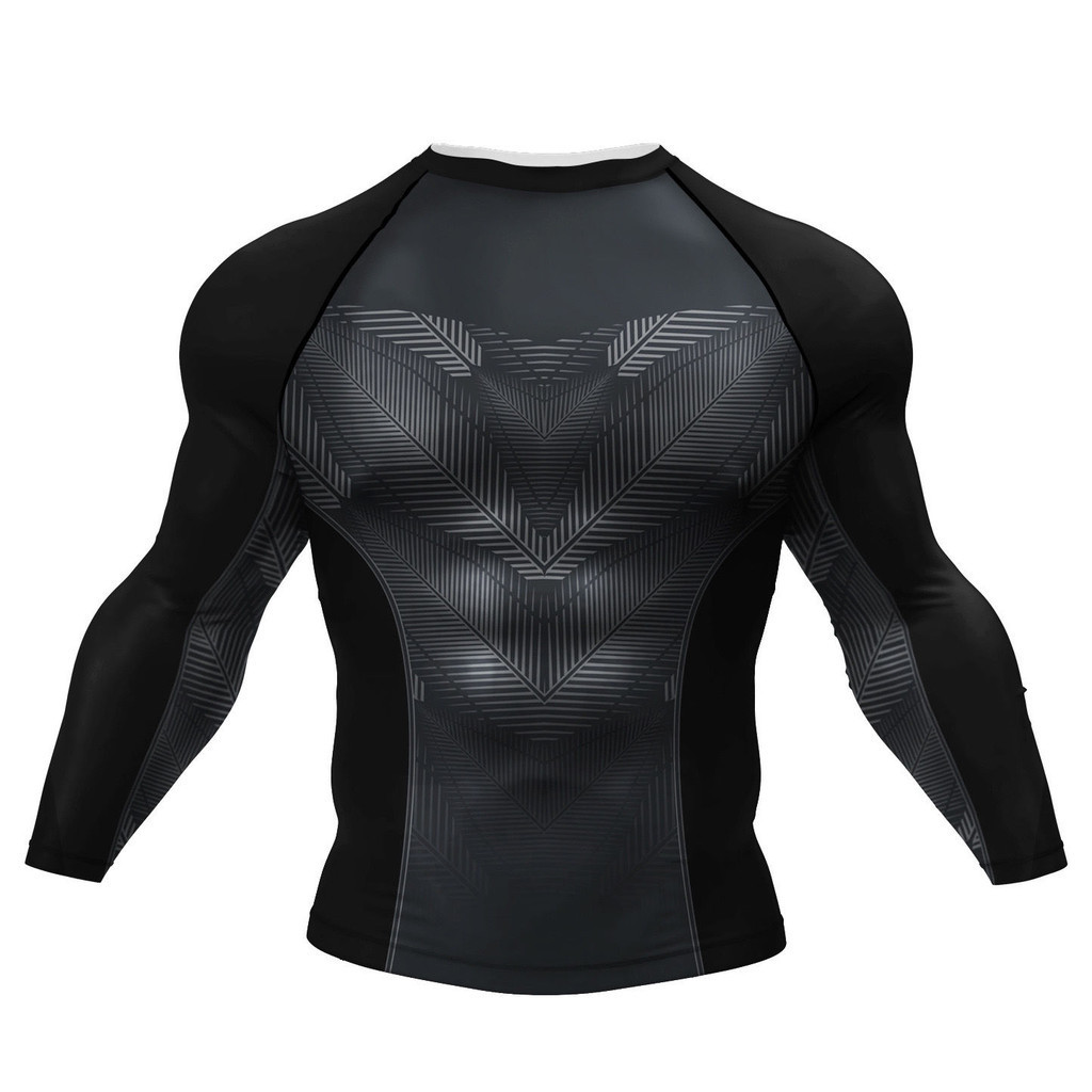 Mùa hè mới 3D in dài tay thể thao nhanh khô tập thể dục lỏng đào tạo đi xe đạp T-shirt thể thao ngoài trời thường ngày