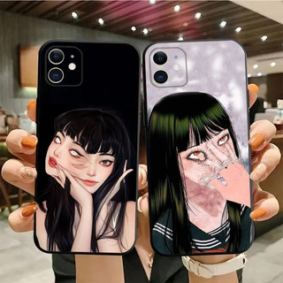 Ốp Điện Thoại TK-1 Tomie Junji Ito Cho iPhone 17,15,14,13,12,11, Pro, Max, Plus, Mini, X, XS, XR, 87,6, S, Plus, SE Vỏ Đen Mềm kz0